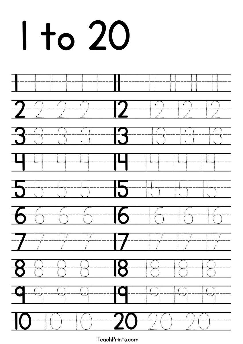Number Tracing 1 10 Worksheet FREE Printable Worksheets Worksheetfun