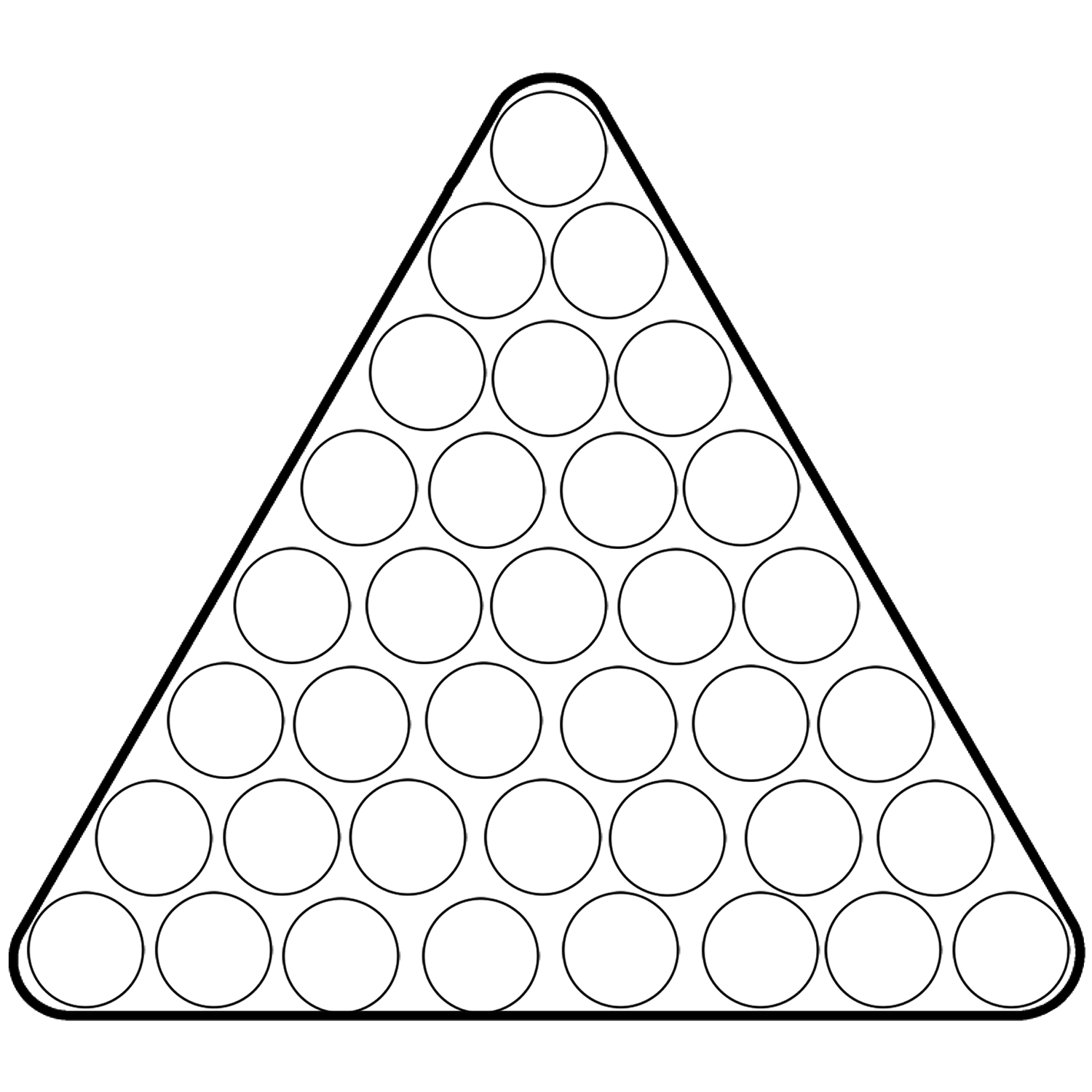 Triangle Dot Art Coloring Page Free Printable