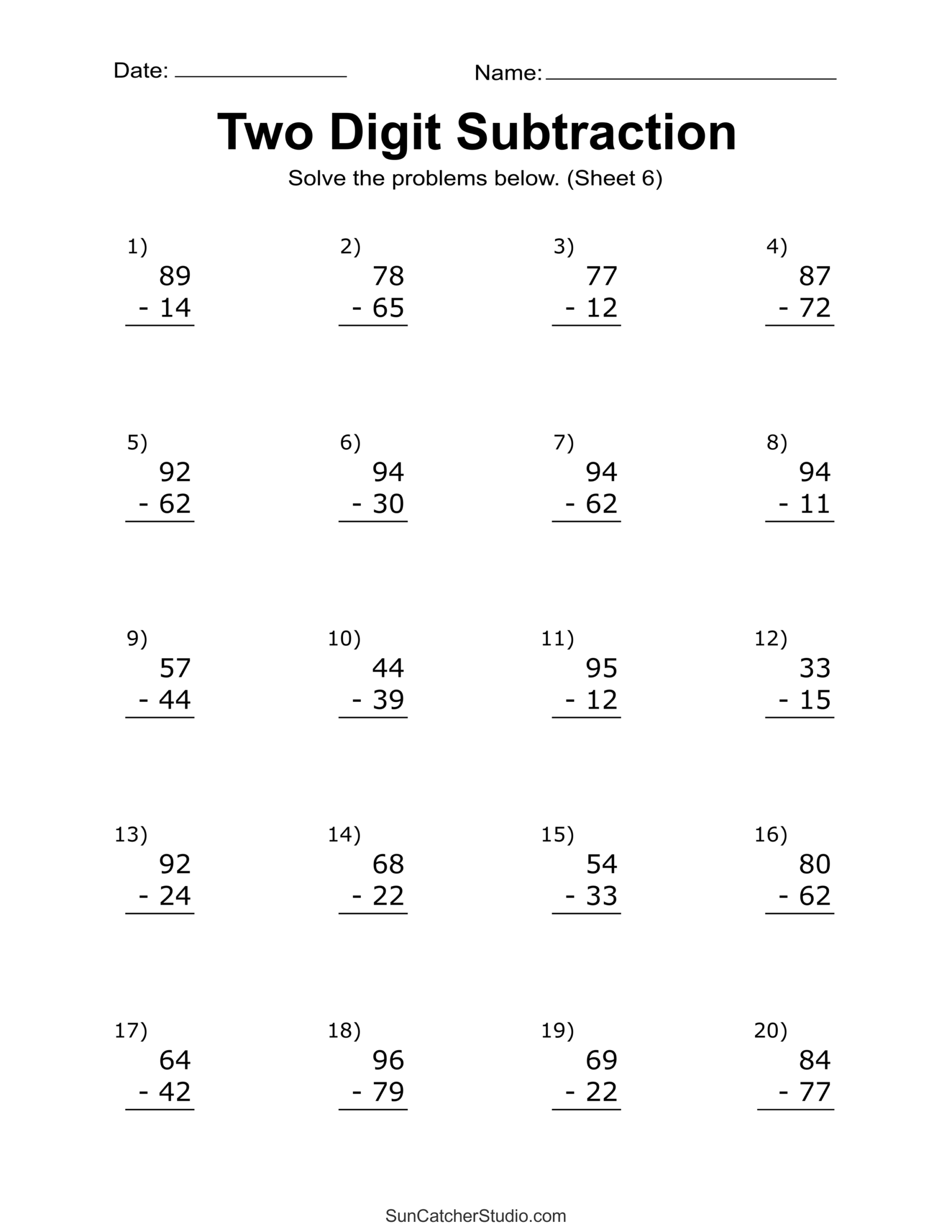 Two Digit Subtraction Worksheets Printable Math Drills Free Printables Lettering SVG Files Tools Apps Two Digit Subtraction Worksheets Printable Math Drills Free Printables Lettering SVG Files Tools Apps