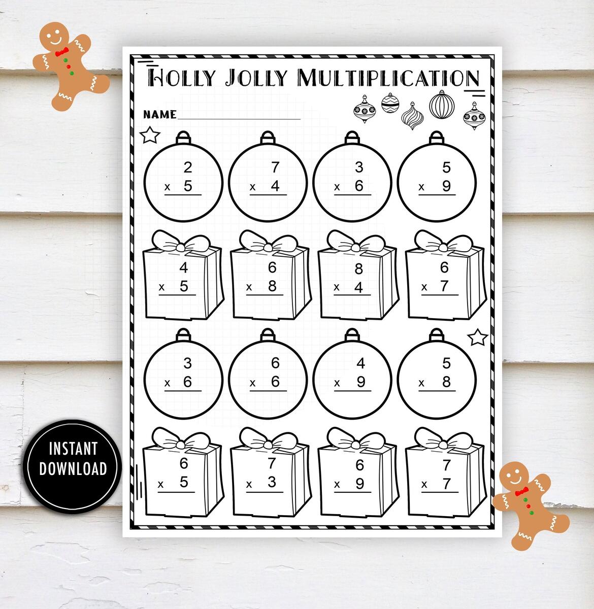 Winter Math Multiplication Etsy Winter Math Multiplication Etsy