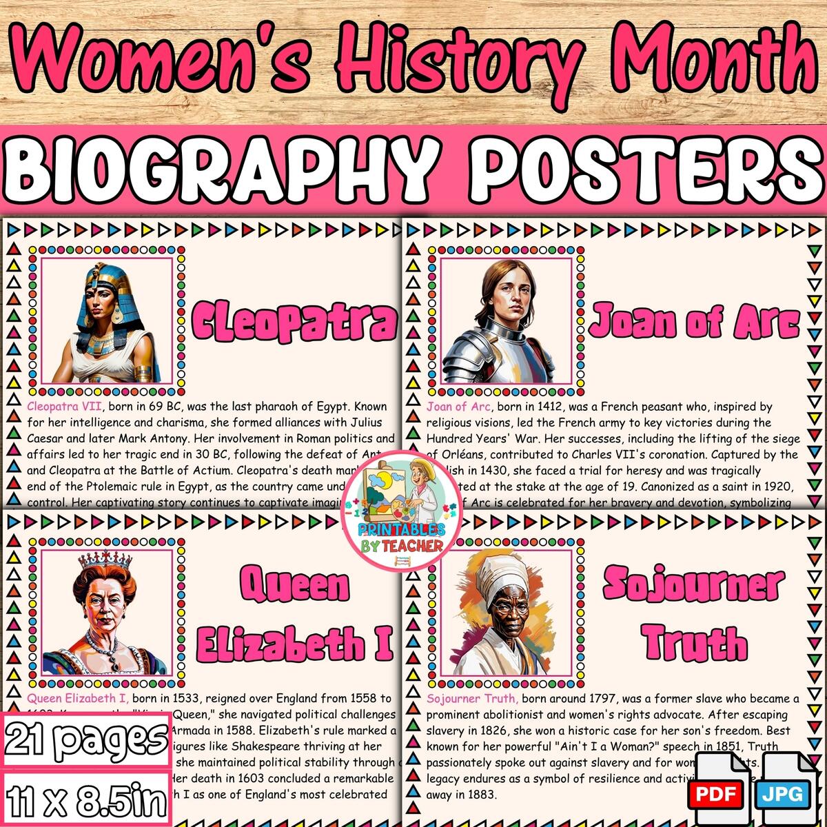 Women S History Month Bulletin Board 20 Inspiring Women S Biography Posters Classful Women S History Month Bulletin Board 20 Inspiring Women S Biography Posters Classful