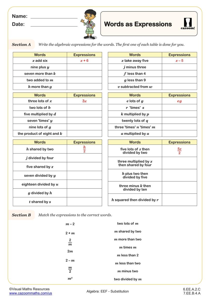 Free Translating Words Into Math Worksheet Download Free Translating Words Into Math Worksheet Png Images Free Worksheets On Clipart Library