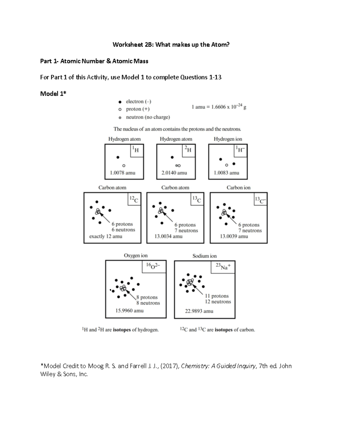 Worksheet 2B Understanding Atomic Structure Composition Studocu Worksheet 2B Understanding Atomic Structure Composition Studocu