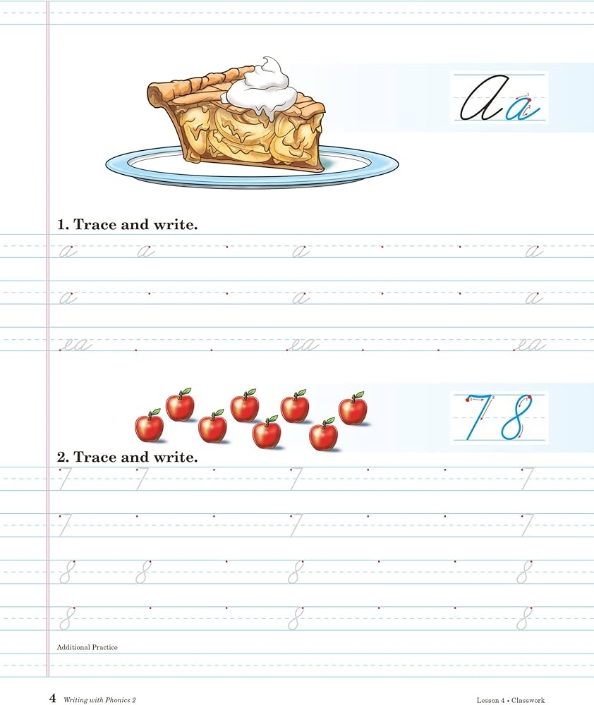 Writing With Phonics 2 Abeka 2nd Grade 2 Cursive Penmanship Student Work Book Abeka Amazon Books